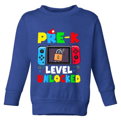 Prek Level Unlocked Video Game Back To School Toddler Sweatshirt