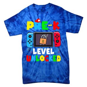 Prek Level Unlocked Video Game Back To School Tie-Dye T-Shirt