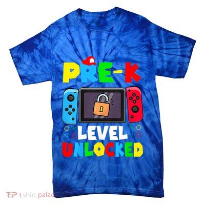 Prek Level Unlocked Video Game Back To School Tie-Dye T-Shirt