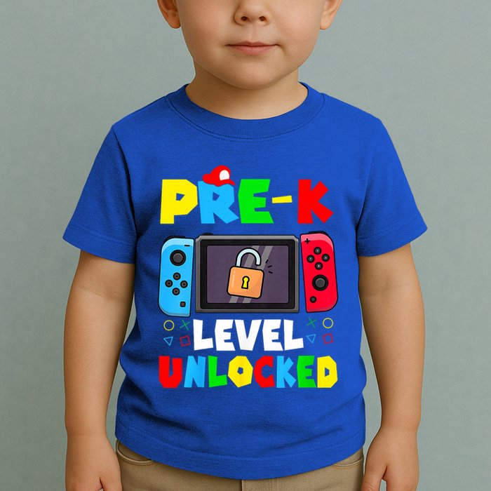 Prek Level Unlocked Video Game Back To School Toddler T-Shirt