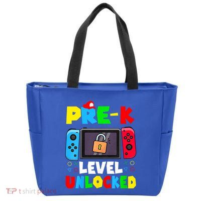 Prek Level Unlocked Video Game Back To School Zip Tote Bag