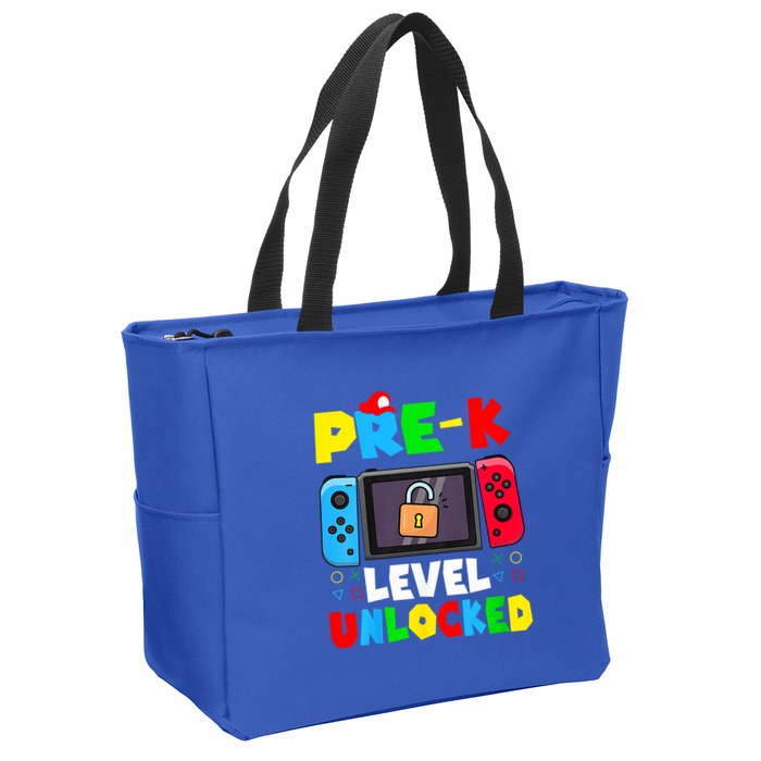 Prek Level Unlocked Video Game Back To School Zip Tote Bag