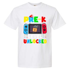 Prek Level Unlocked Video Game Back To School Garment-Dyed Heavyweight T-Shirt