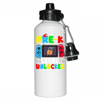 Prek Level Unlocked Video Game Back To School Aluminum Water Bottle 