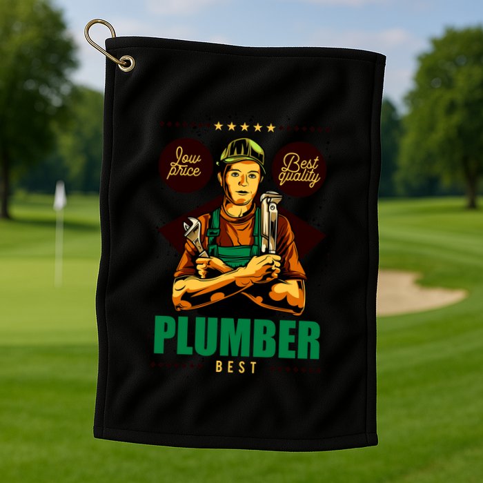 Plumber Golf Towel