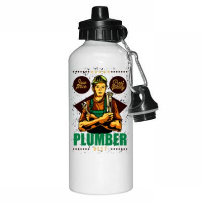 Plumber Aluminum Water Bottle 