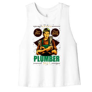 Plumber Women's Racerback Cropped Tank