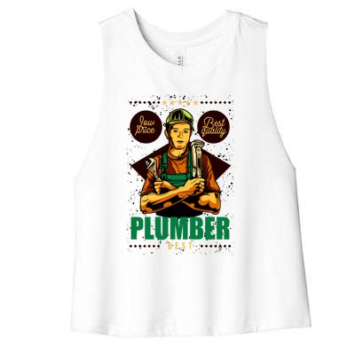 Plumber Women's Racerback Cropped Tank