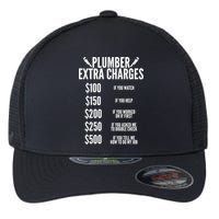 Plumber Extra Charges Flexfit Unipanel Trucker Cap