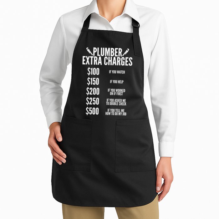 Plumber Extra Charges Apron