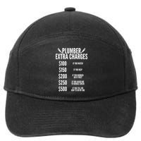 Plumber Extra Charges 7-Panel Snapback Hat