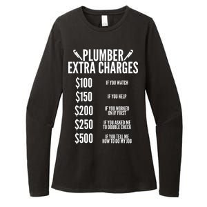 Plumber Extra Charges Womens CVC Long Sleeve Shirt