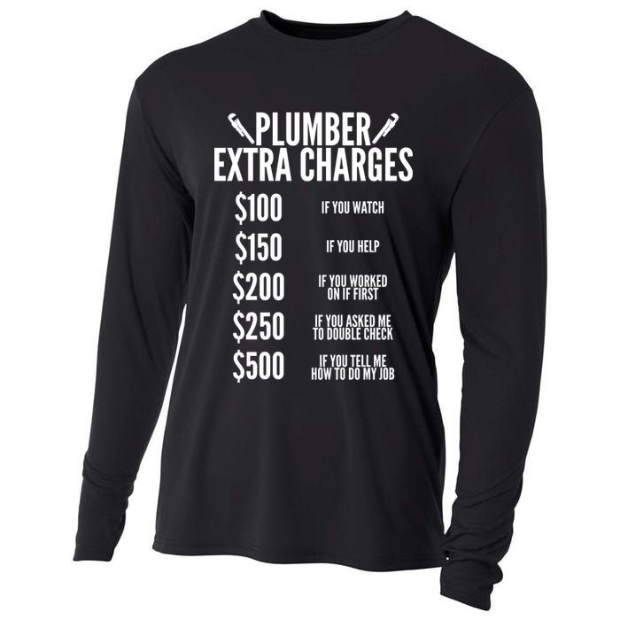 Plumber Extra Charges Cooling Performance Long Sleeve Crew
