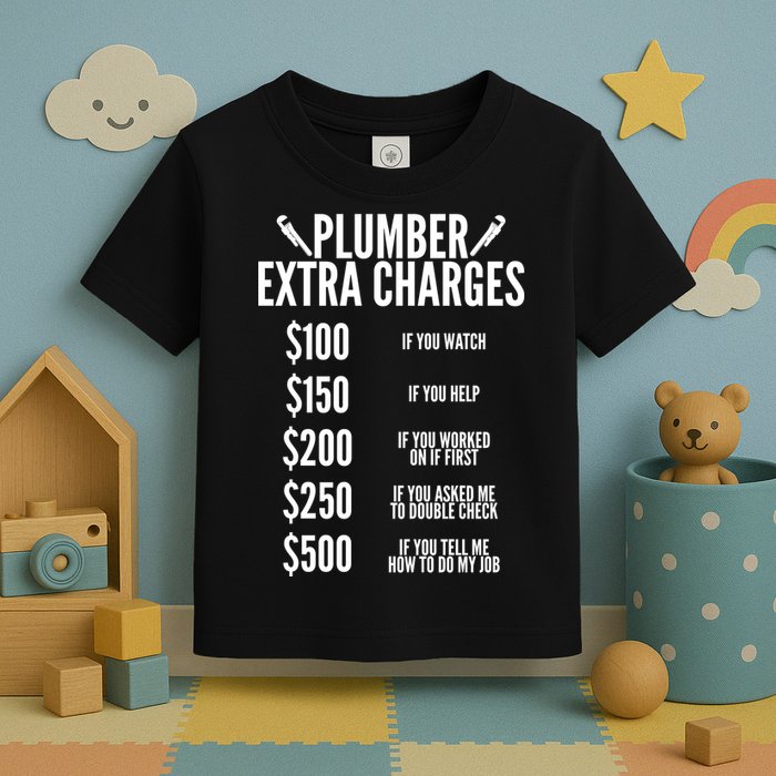 Plumber Extra Charges Toddler T-Shirt
