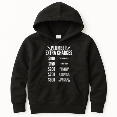 Plumber Extra Charges Kids Hoodie