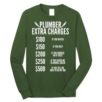 Plumber Extra Charges Long Sleeve Shirt
