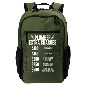 Plumber Extra Charges Daily Commute Backpack