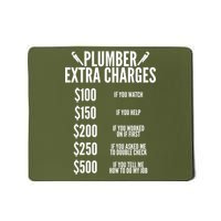 Plumber Extra Charges Mousepad