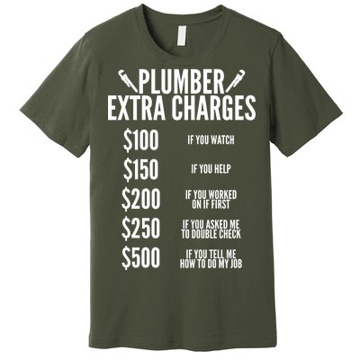 Plumber Extra Charges Premium T-Shirt