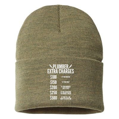 Plumber Extra Charges Sustainable Knit Beanie