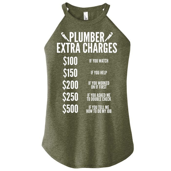 Plumber Extra Charges Women's Perfect Tri Rocker Tank