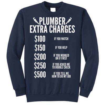 Plumber Extra Charges Sweatshirt