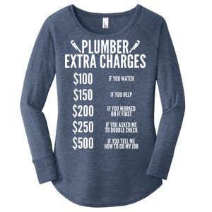 Plumber Extra Charges Women's Perfect Tri Tunic Long Sleeve Shirt