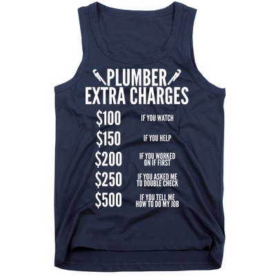 Plumber Extra Charges Tank Top