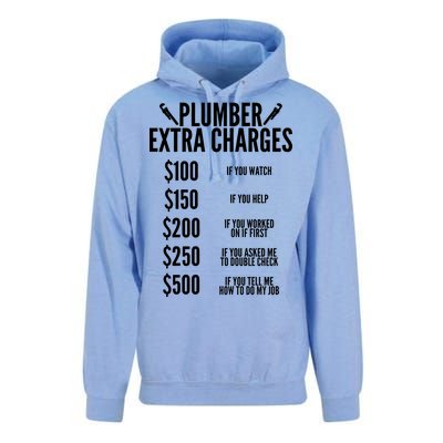 Plumber Extra Charges Unisex Surf Hoodie