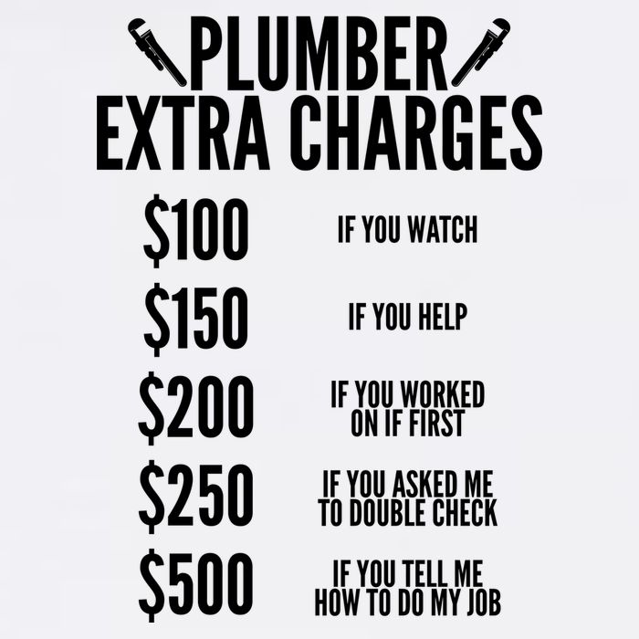Plumber Extra Charges Garment-Dyed Sweatshirt