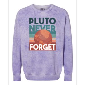 Pluto Never Forget Colorblast Crewneck Sweatshirt