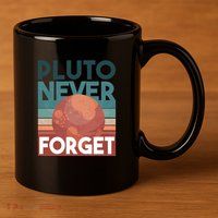 Pluto Never Forget 11oz C Handle Ceramic Mug