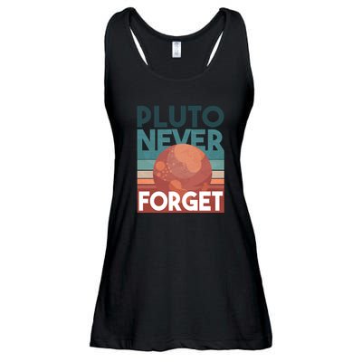 Pluto Never Forget Ladies Essential Flowy Tank