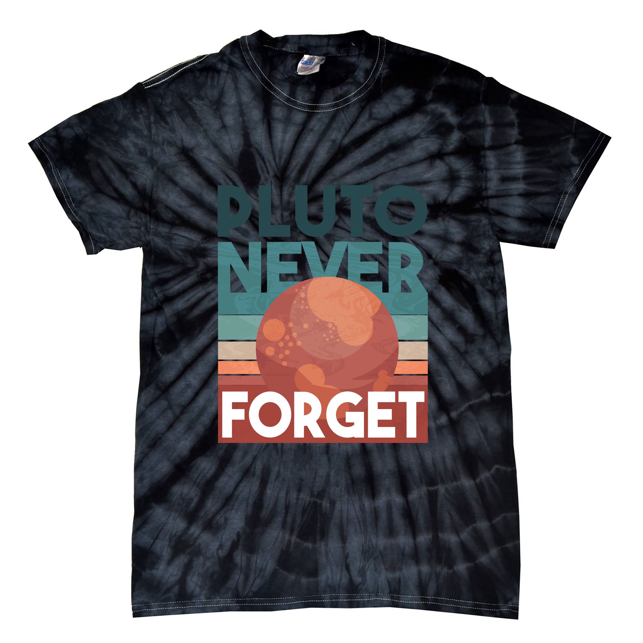 Pluto Never Forget Tie-Dye T-Shirt