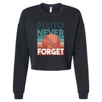 Pluto Never Forget Cropped Pullover Crew