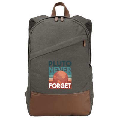 Pluto Never Forget Cotton Canvas Backpack