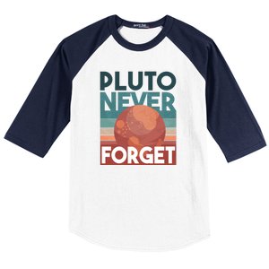 Pluto Never Forget Baseball Sleeve Shirt