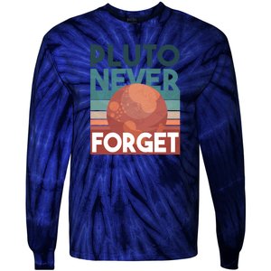 Pluto Never Forget Tie-Dye Long Sleeve Shirt