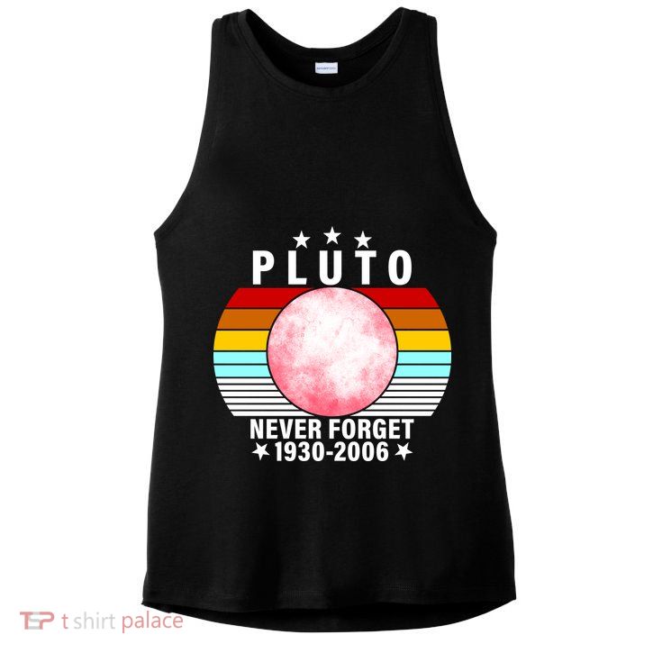 Pluto Never Forget 1930-2006 Ladies PosiCharge Tri-Blend Wicking Tank