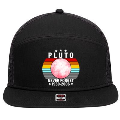 Pluto Never Forget 1930-2006 7 Panel Mesh Trucker Snapback Hat