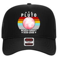 Pluto Never Forget 1930-2006 High Crown Mesh Back Trucker Hat