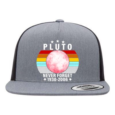 Pluto Never Forget 1930-2006 Flat Bill Trucker Hat