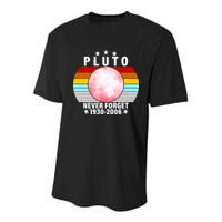 Pluto Never Forget 1930-2006 Youth Performance Sprint T-Shirt