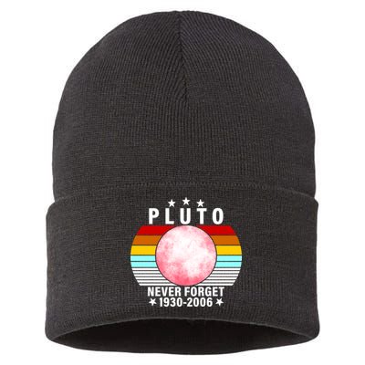 Pluto Never Forget 1930-2006 Sustainable Knit Beanie