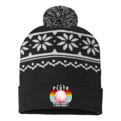 Pluto Never Forget 1930-2006 USA-Made Snowflake Beanie