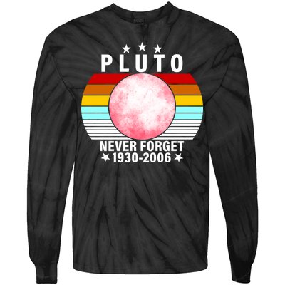 Pluto Never Forget 1930-2006 Tie-Dye Long Sleeve Shirt