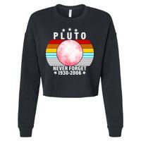 Pluto Never Forget 1930-2006 Cropped Pullover Crew