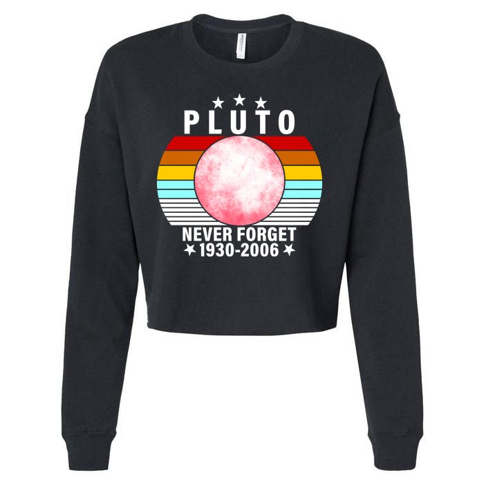 Pluto Never Forget 1930-2006 Cropped Pullover Crew
