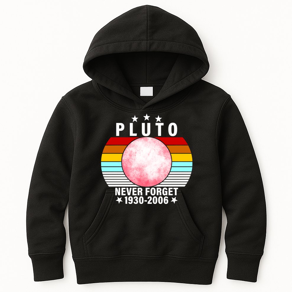 Pluto Never Forget 1930-2006 Kids Hoodie