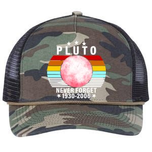 Pluto Never Forget 1930-2006 Retro Rope Trucker Hat Cap